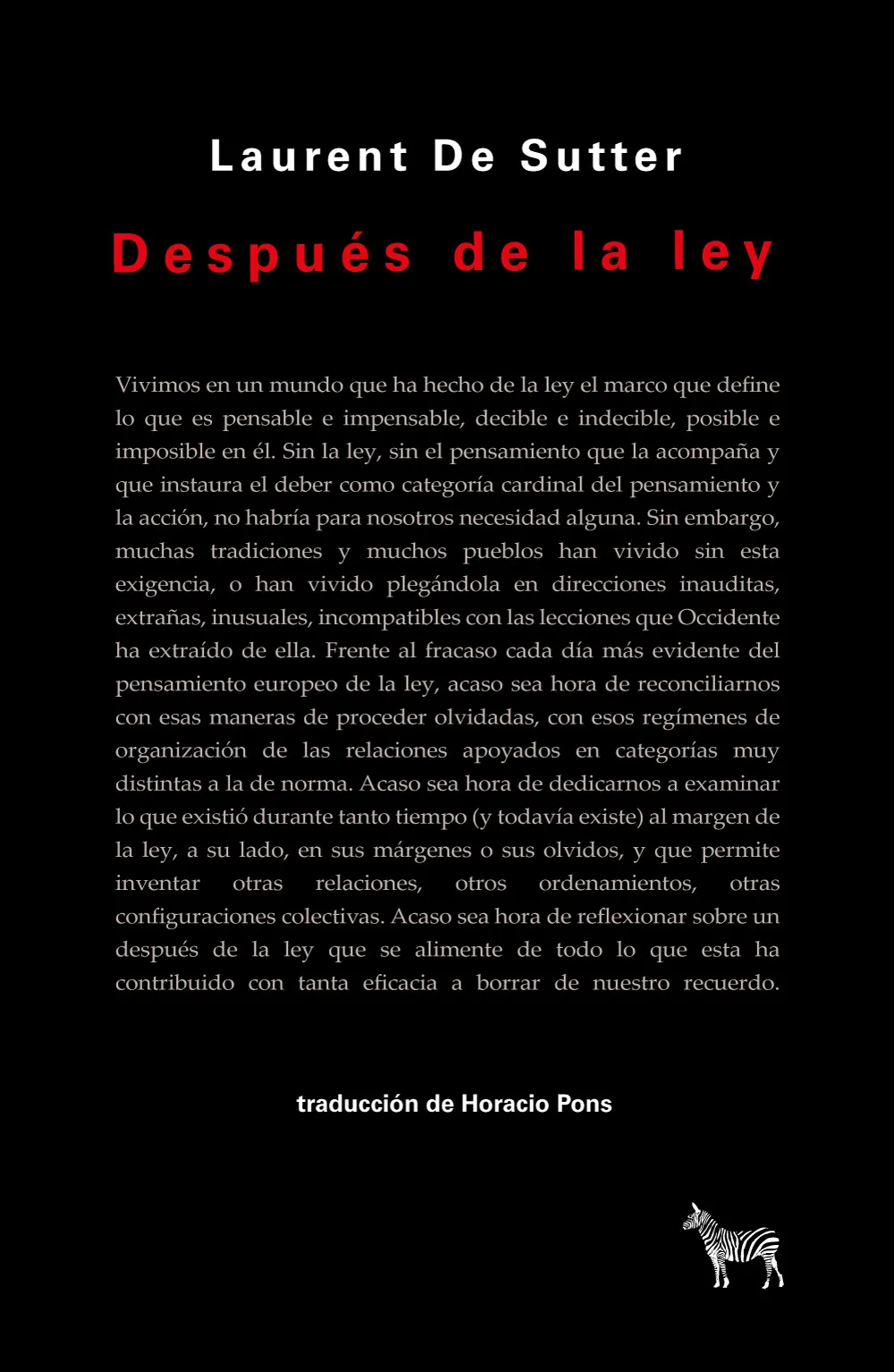 Portada de Después de la ley