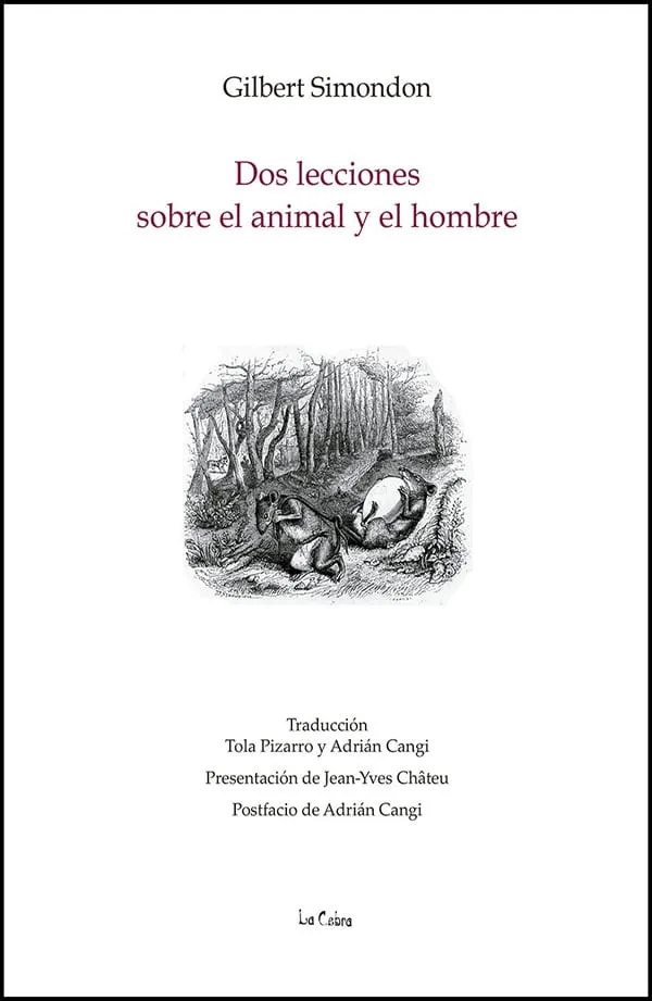 Portada de DOS LECCIONES SOBRE EL ANIMAL Y EL HOMBRE